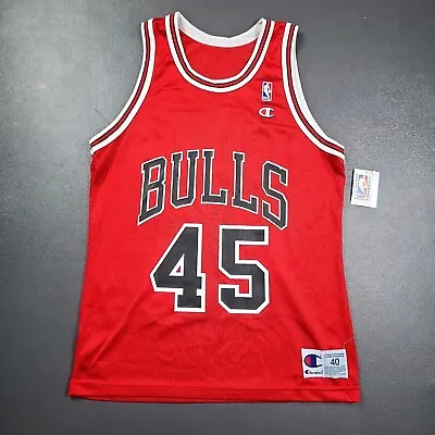 100% Authentic Michael Jordan Vintage Champion 94 95 #45 Bulls Jersey Size 40 • $148.75