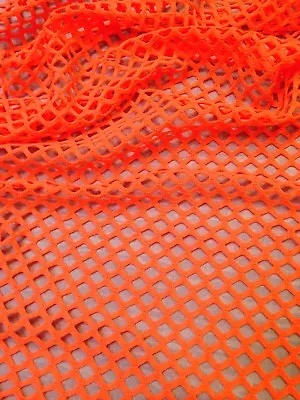 Colorful Big Hole 0.5 Inch Diamond Mesh Stretch Polyester Spandex Fishnet Fabric • $12.99