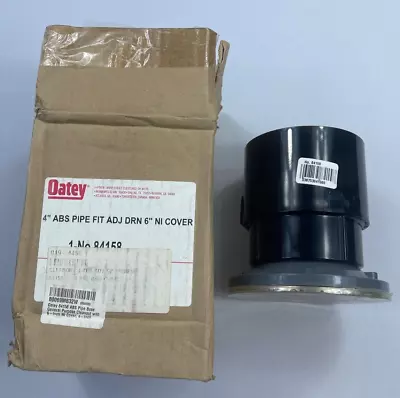 Oatey 4  ABS Pipe Fit Base General Purpose Cleanout With 6  Cover No. 84158 BJ • £53.96