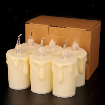 £6.60 • Buy Electric LED Candle Flickering Flameless Pillar Candle Wedding Decor 11.8cm