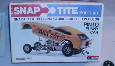 Monogram Shut Out Ford Pinto Funny Car Snap Tite Model Kit Boxed • $34.99