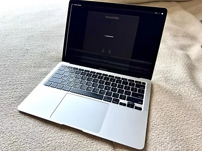 Apple MacBook Air M1 13.3'' 256GB SSD 8GB RAM Silver - CRACKED & LOCKED! • $199.99