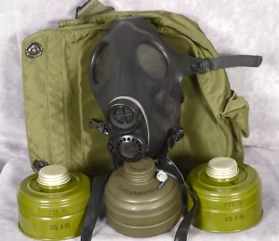 M17 Field Series GAS MASK & 3 Canisters Size MEDIUM • $44.95