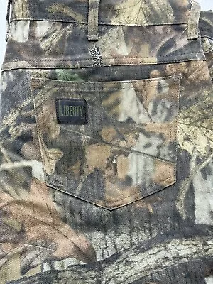 VINTAGE Liberty Brand Realtree Camo 40 Pants Hunting Mens 63 • $28.25