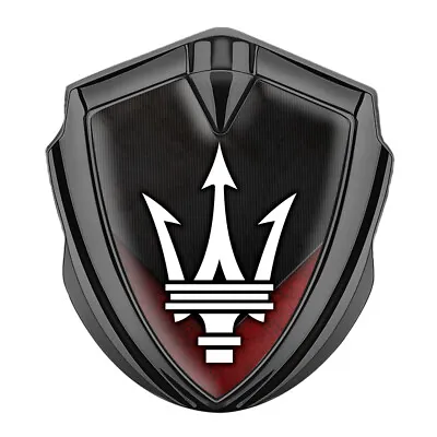 Maserati Emblem Side Badge Logo Handmade Metal Fender Decal Trunk Car Window • $27.50