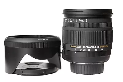 Sigma 17-70mm F/2.8-4.5 DC Macro HSM Zoom Lens For Nikon - Auto Focus Motor • $139.95