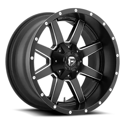 17 Inch Fuel Maverick 17x10 6x139.7 -24 Matte Black Milled Jeep Wrangler • $1717.38