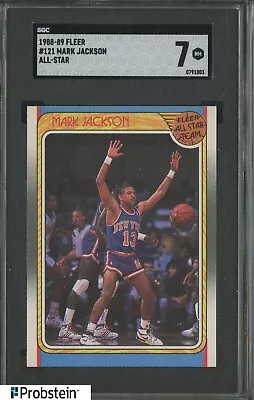 1988-89 Fleer All-Star Basketball #121 Mark Jackson New York Knicks SGC 7 NM • $0.99