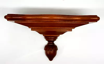 VTG Wooden Wood Wall Shelf 3D Carved Acorn From Tell City Chair Co. USA 10  L • £83.69