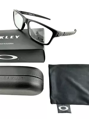 Oakley NEW Currency Satin Black Fashion Frames 54-17-133 Eyeglasses OX8026 Set • $90.24