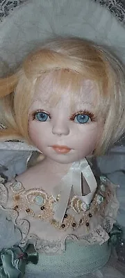 MUNDIA Porcelain Doll Blonde Hair Blue Eyes  France Porcelain 22   Josephine • $110