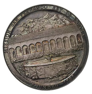 Medallic Art Company California Mission San Fernando Rey De Espana Silver Medal • $150