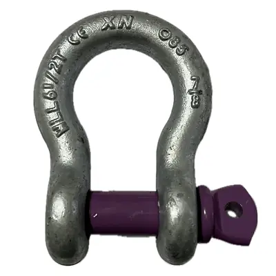 Lifting Shackle WLL 6.5 Ton Galvanised Screw Pin Tested Alloy Bow Shackles • £8.99