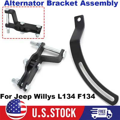 For Jeep Willys CJ2A Alternator Bracket Assembly L134 F134 CJ3B CJ3A MB Engines • $98.99