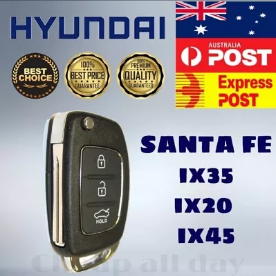 Hyundai SANTA FE Ix35 Ix20 Ix45 Flip Key Remote Shell Case BEST QUALITY  • $11.95
