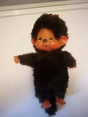 Vintage 1974 Monchhichi Sekiguchi Plush Monkey Furry Doll With Tail • $20