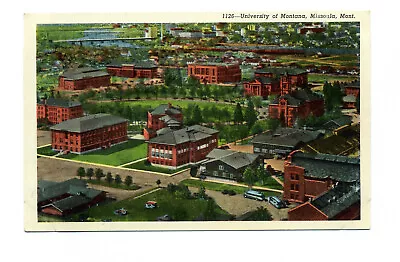 Panoramic View Of University Of Montana Missoula MT Vintage Postcard • $3