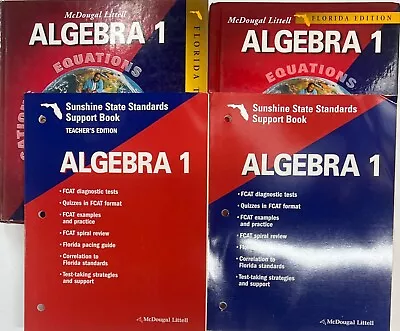 High School Algebra 1 Student Teacher Edition Bundle Homeschool Curriculum • $71.99