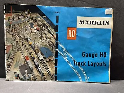 VINTAGE MARKLIN TOY TRAINS ENGINES LOCOMOTIVES TRACK LAYOUTS Gauge HO 1960 • $28.50