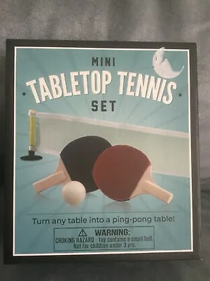 Cvs Mini Tabletop Tennis Set Contains 2 Paddles Ball And A Net - New In Box • $12.99