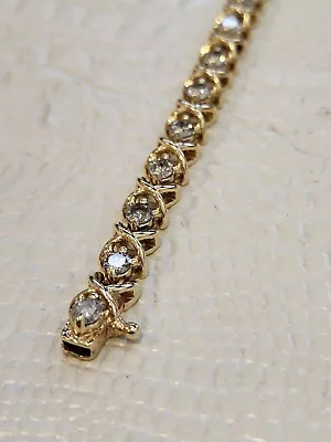 4.5 Carat Diamond Tennis Bracelet 14k - 20 Real Natural Not Enhanced Stones  • $2400