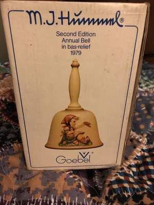 £17.47 • Buy #92- MJ Hummel Second Edition Annual Bell 1979 Goebel - IN BAS-RELIEF GERMANY