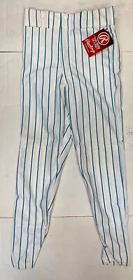 Rawlings PS50 White With Marlin Blue Pinstripe Men's Baseball Pants • $9.95