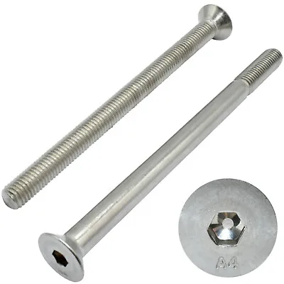 £2.79 • Buy M3 M4 M5 M6 M8 M10 A4 Marine Grade Stainless Steel Socket Countersunk Bolts