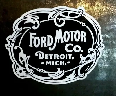  FORD MOTOR CO DETROIT  RETRO Sticker Decal CAR FORD HOLDEN HOT ROD RAT TRUCK • $3.99