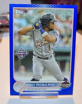 2022 Topps Pro Debut Blue #7 Eguy Rosario MISSIONS / 150 • $3.45