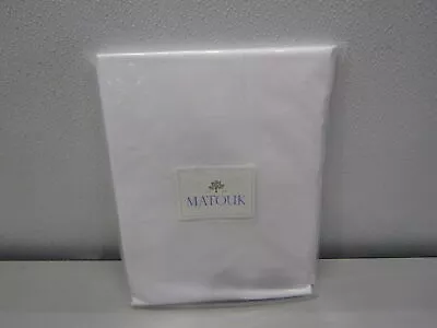 Matouk Luca Hemstitch Flat Sheet In White - Twin • $19.99