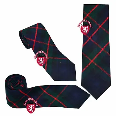 HS Scottish Neck Tie For Kilt Murray Of Athol Tartan Acrylic Wool Neck Tie Wool • £11