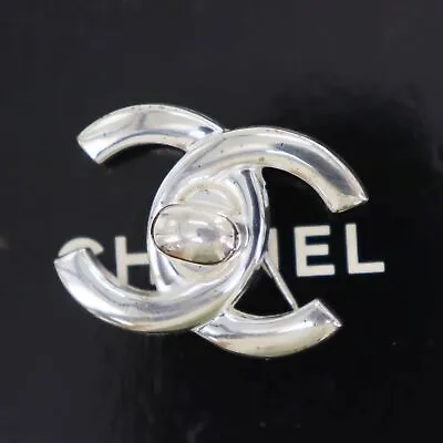CHANEL CC Logos Used Pin Brooch Gold Plated 96 A  Authentic #CE126 S • $981.06