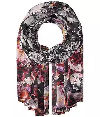 Echo Design Bed Of Roses Oblong Black Scarves • $17