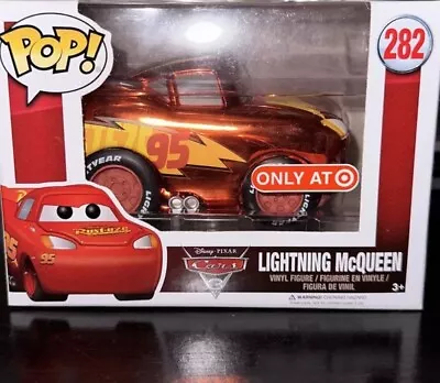 NIP  Funko Pop! Cars 3 Lightning McQueen #282 Chrome Target Exclusive • $70