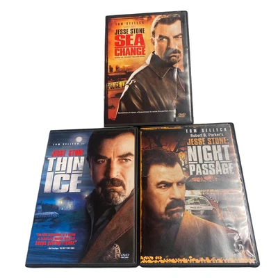 $8.60 • Buy Jesse Stone 3 DVD Lot - Thin Ice, Night Passage, Sea Change