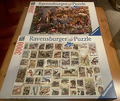 TWO-3000 Piece Jigsaw Puzzles Ravensburger • $40