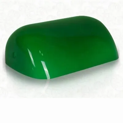 Green Replacement Glass Bankers Lamp Shade Cover For Desk Lamp Size L225mm • $34.99