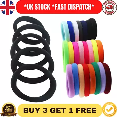 £3.95 • Buy 10 20PCS THICK STRONG Women Girls  School Endless Hair Elastics Bobbles Bands UK