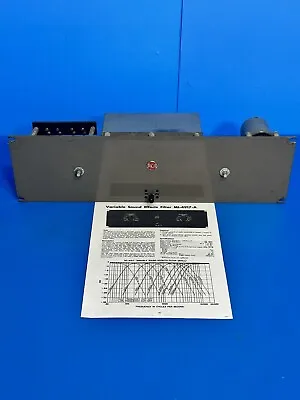 Rca Mi-4917-a Variable Sound Effects Filter Passive Hi Low Pass Rack Gear • $675.75