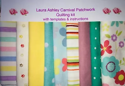 LAURA ASHLEY Carnival  Patchwork Quilting  Kit With Instructions • £12.50