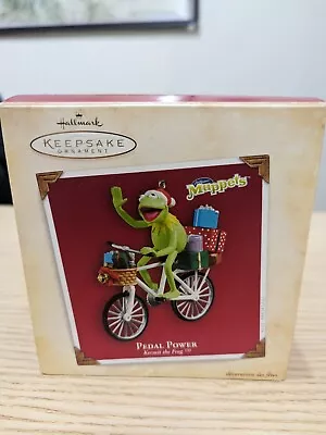 2004 Hallmark Keepsake Muppets Kermit The Frog Pedal Power Ornament  • $40