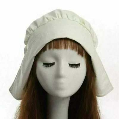 Vintage Women's Victorian White Bonnet Colonial Prairie Floppy Hat Costume Cap • $20.89