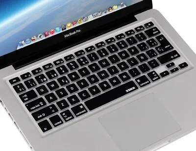 Keyboard Cover Silicone Skin For Macbook Pro 13 15 17 Inch Spanish Language Keyb • $25.15