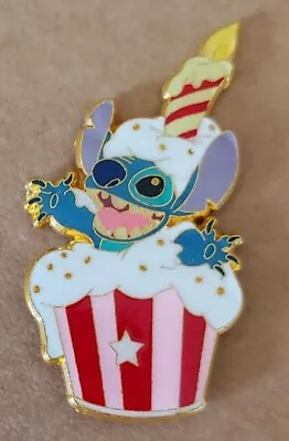 Disney Pin Stitch Birthday / Surprise Jumping Out Of Cupcake With Candle On Head • $4.95