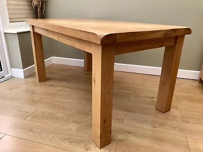 Solid Chunky Oak Dining Table (150 X 90) With Removable Legs • £119