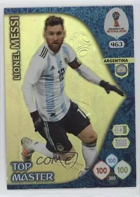 2018 Panini Adrenalyn XL Fifa World Cup Top Master Lionel Messi #463 • $16.64