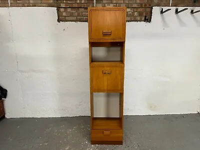 Vintage Mid Century Tall Display Cabinet Wall Unit • £40
