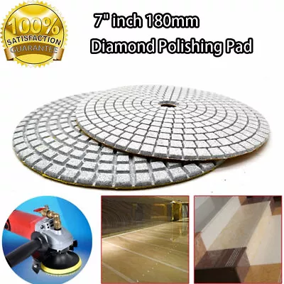 7inch Wet/Dry Diamond Polishing Pads Sanding Disc Marble Granite Glass Concrete • $20.69