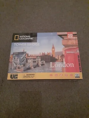 LONDON TOWER BRIDGE National Geographic 3D Jigsaw PUZZLE 120 Pieces. Brand New.  • £13.99